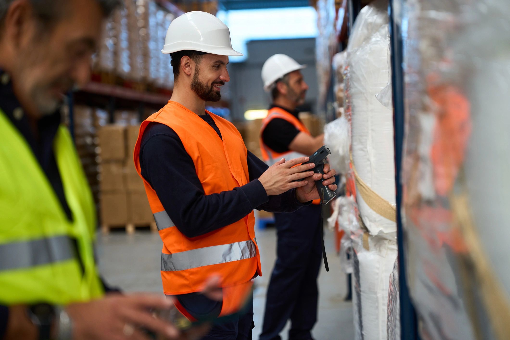 Warehouse professional representing dependable logistics support